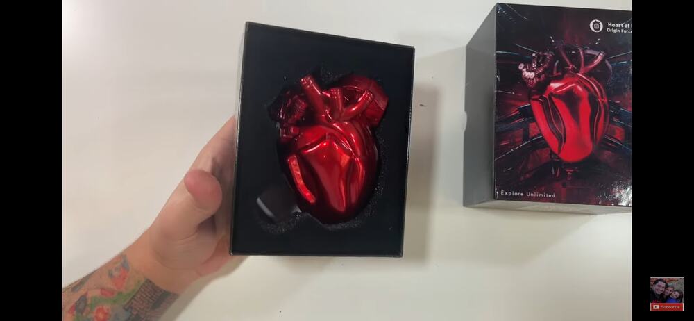 Heart of Loulan Cyberpunk Heart 10000mAh Power Bank Red
